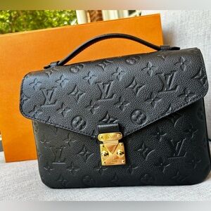 Louis Vuitton Pochette Metis - Black Monogram Empreinte Leather